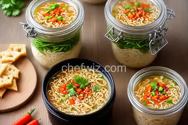 Instant Noodles or Soup in a jar (Nadiya Hussein�s Time to Eat book)