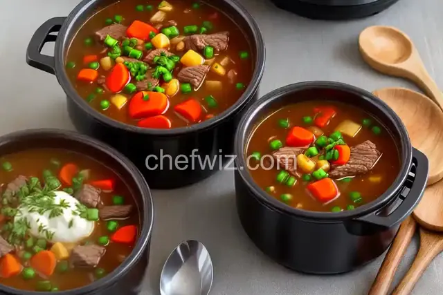 Instant Pot Beef and Vegetable Soup