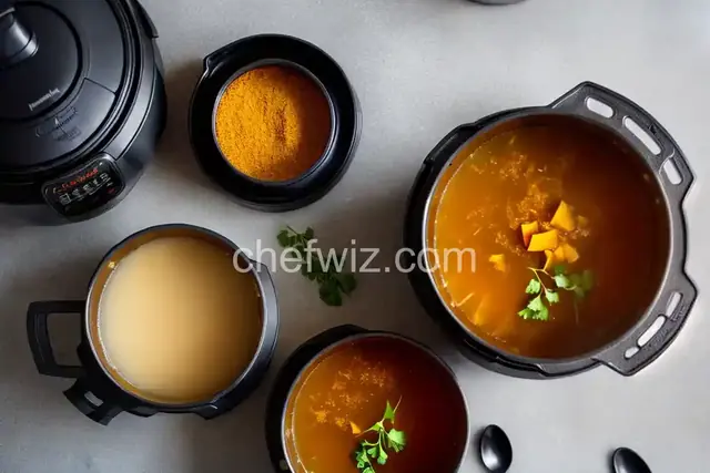 Instant Pot Bone Broth with Turmeric and Ginger