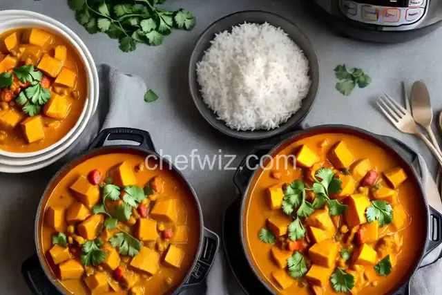 Instant Pot Butternut Squash-Chicken Curry