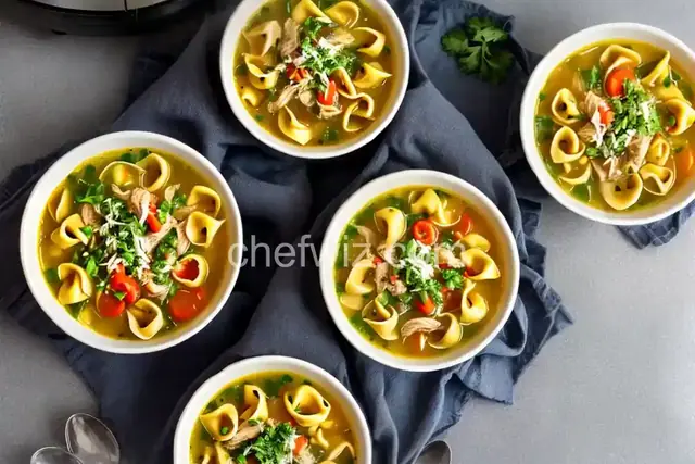 Instant Pot Chicken Tortellini Soup