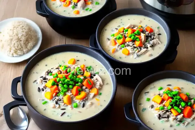Instant Pot Chicken and Wild Rice Chowder