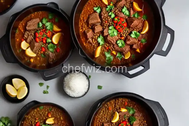 Instant Pot Lamb Tagine with Lentils