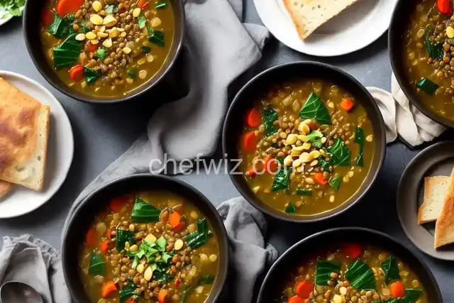 Instant Pot Lebanese Lentil and Chard Soup