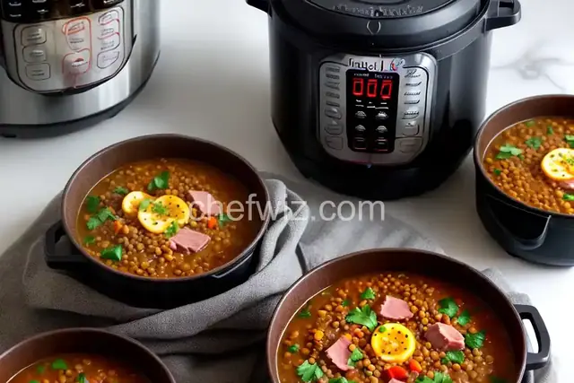 Instant Pot® Lentil and Ham Soup