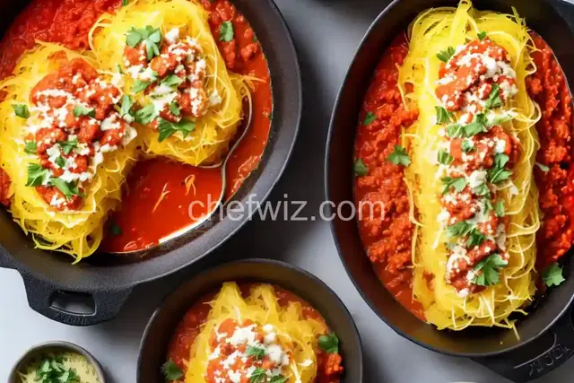 Instant Pot Spaghetti Squash with Marinara