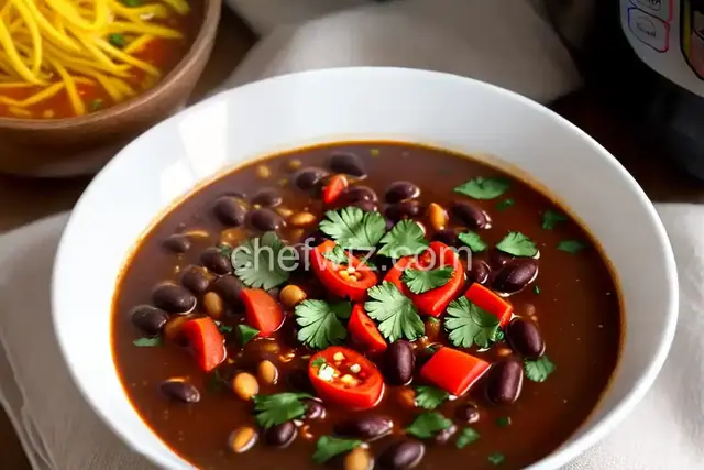 Instant Pot® Spicy Black Bean Soup (Vegan)
