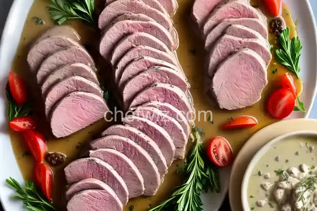 Instant Pot® Vitello Tonnato (Poached Veal with Tonnato Sauce)
