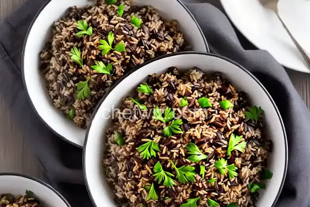 Instant Pot Wild Rice with Mushrooms