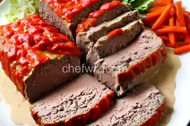 Irish Meatloaf with Cabbage Cream Sauce