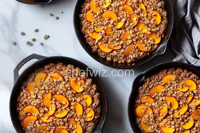 Iron-Skillet Peach Crisp