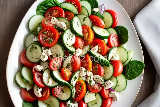 Israeli Tomato and Cucumber Salad