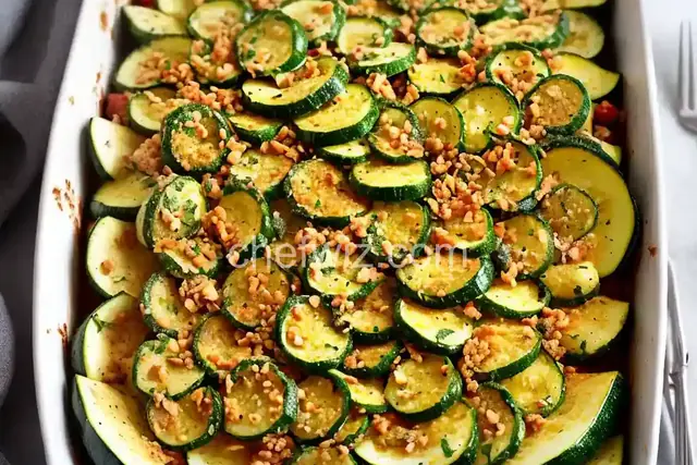 Italian Baked Zucchini Side Dish
