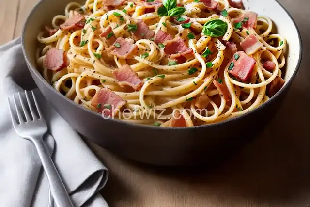 Italian Carbonara with Bacon