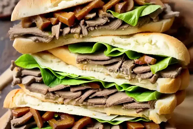 Italian Cheese Steak Sandwiches