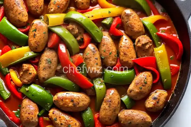 Italian Chicken Sausage and Peppers