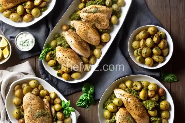 Italian Chicken with Pesto Potatoes