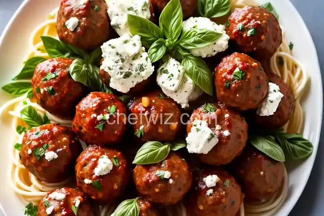 Italian Cocktail Meatballs with Herbs and Ricotta