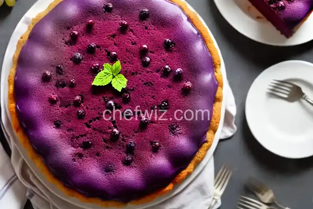 Italian Fresh Purple Grape Cake