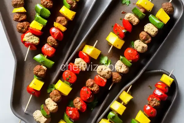 Italian Meatball Skewers