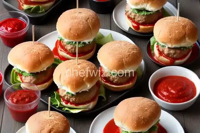 Italian Meatball Sliders with Red Sauce
