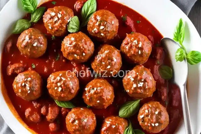 Italian Meatballs in Vodka Sauce