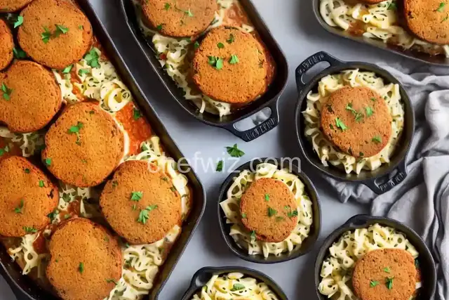Italian Mini Meat Loaves with Mac and Three Cheeses