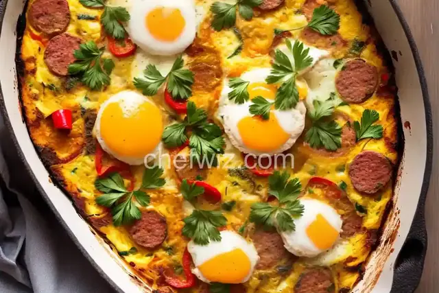 Italian Sausage & Pepper Frittata Affogato