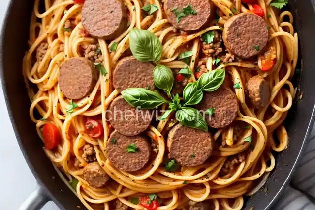 Italian Sausage Spaghetti