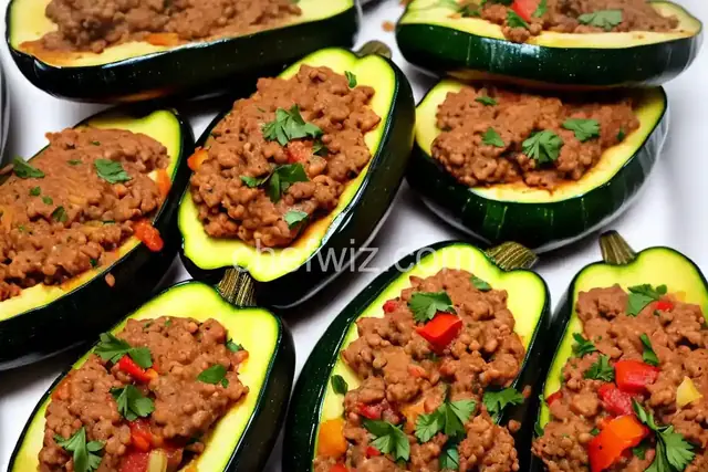 Italian Sausage Stuffed Zucchini