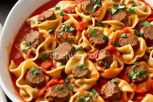 Italian Sausage Tortellini Bake