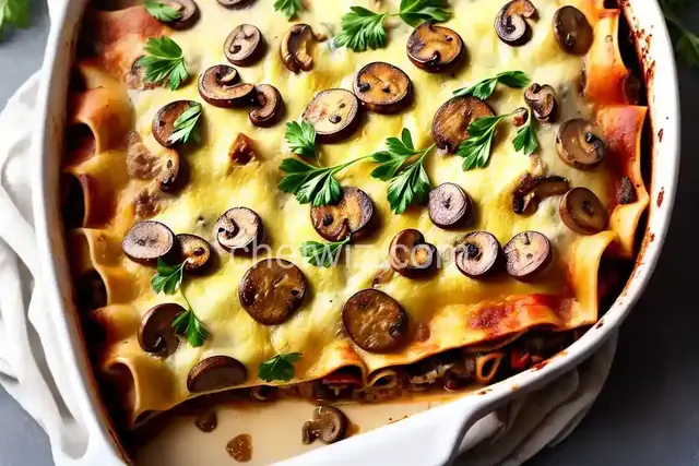 Italian Sausage and Mushroom Lasagna with Béchamel Sauce
