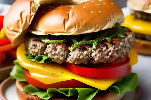 Italian Sausage and Pepper Burgers