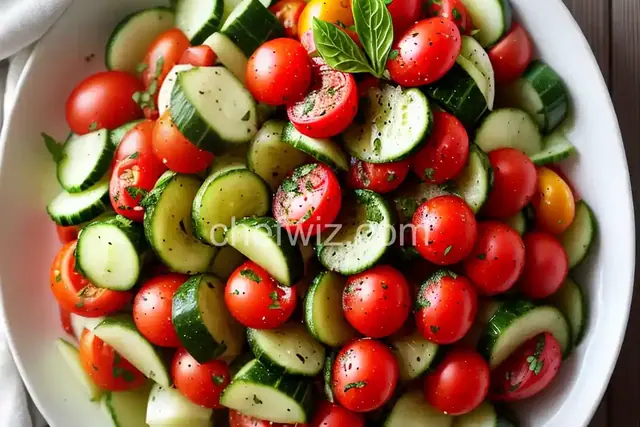 Italian Tomato Cucumber Salad