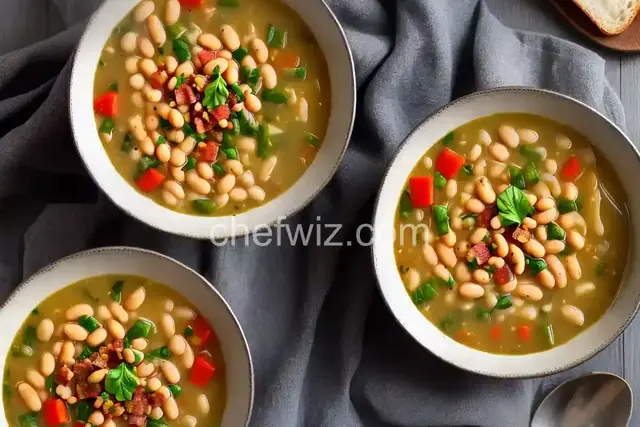 Italian White Bean and Pancetta Soup
