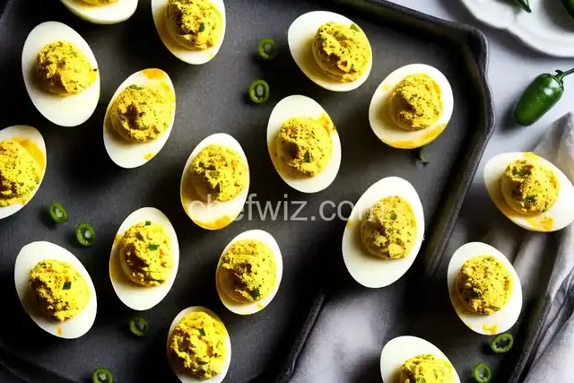 Jalapeno Bacon Cheddar Deviled Eggs