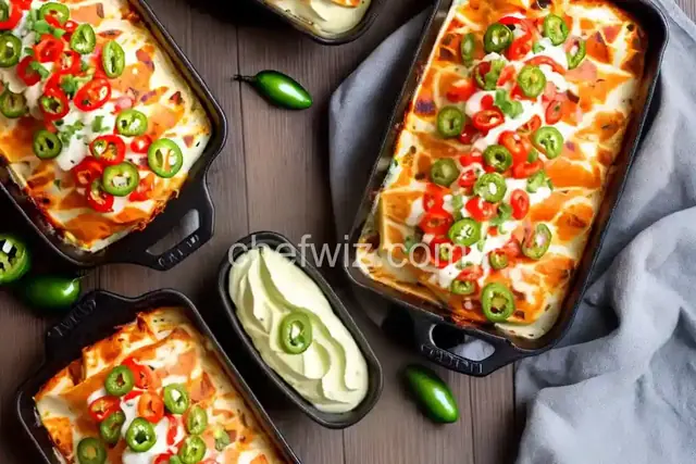 Jalapeno Cream Cheese Chicken Enchiladas