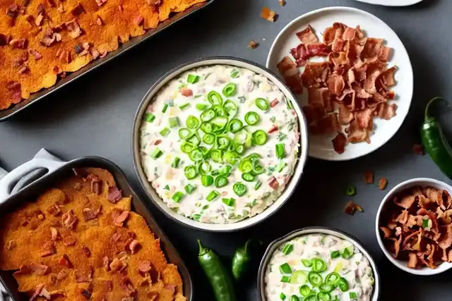 Jalapeno Popper Dip with Bacon