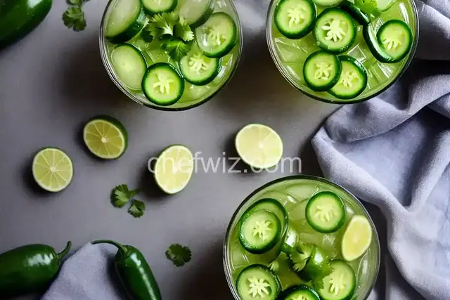Jalapeno and Cucumber Margarita