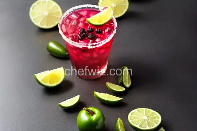 Jalapeño Blackberry Margarita
