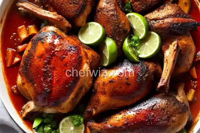 Jamaican Jerked Chicken with Barbecue Sauce