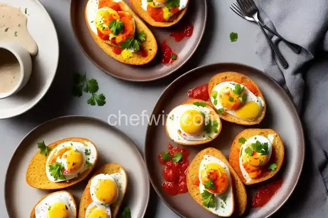 Jammy Eggs With Paprika Aioli