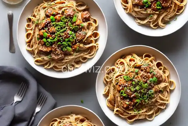 Jammy Onion and Miso Pasta