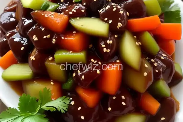 Jangajji (Korean Soy Sauce-Pickled Vegetables and Chiles)