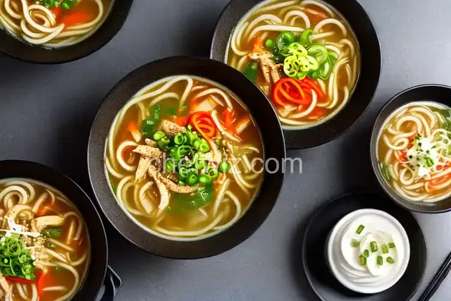 Japanese Nabeyaki Udon Soup