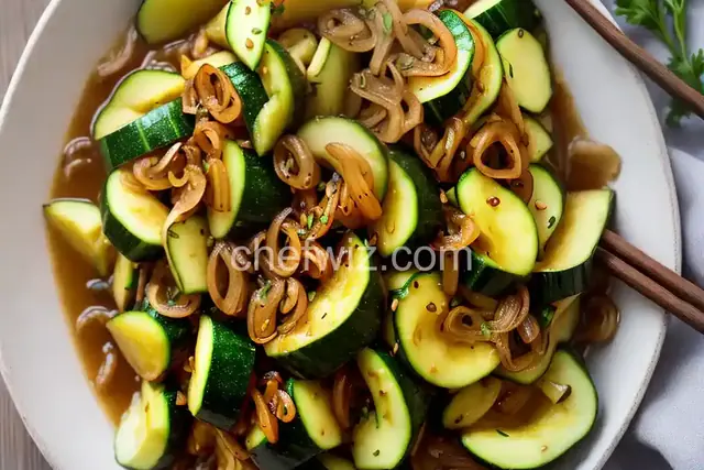 Japanese Zucchini and Onions