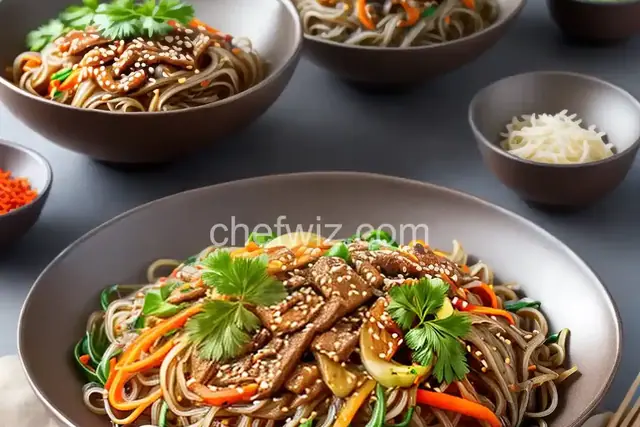 Japchae Korean Glass Noodles
