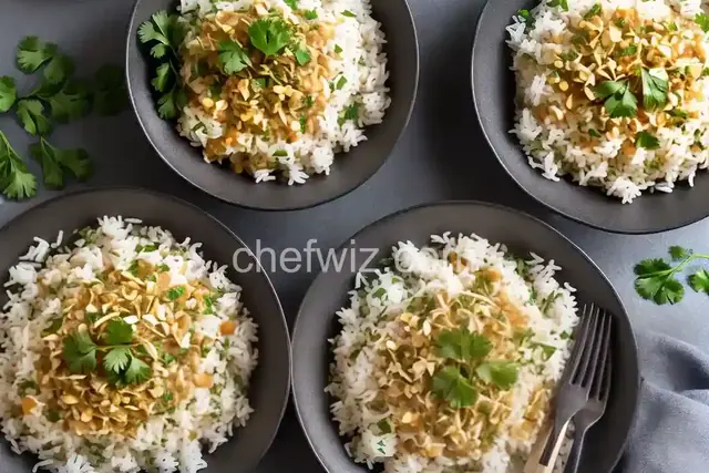 Jasmine Rice with Garlic, Ginger, and Cilantro