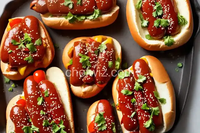 Jeff and Nessie's Caramelized Hotdog Slices