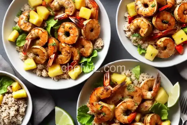 Jerk Shrimp & Pineapple Bowls